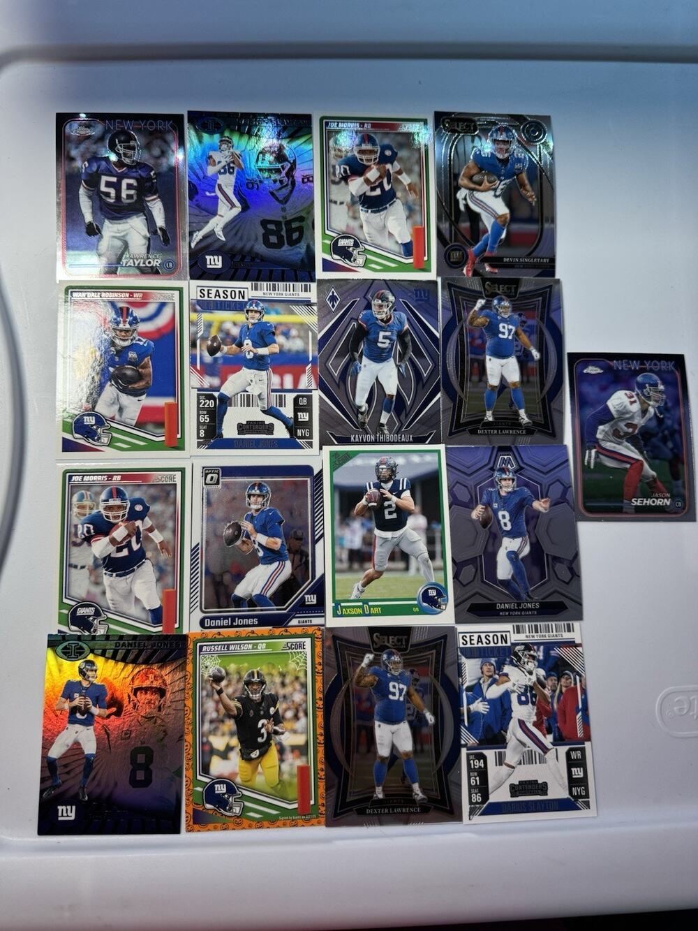 New York Giants Football Mixed Card Lot